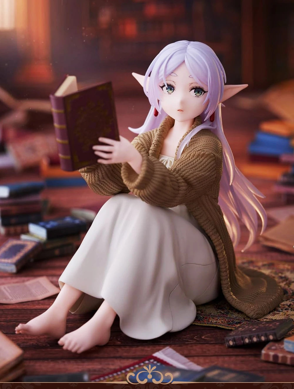 Taito Frieren Beyond Journey'S End Anime Figure Frieren Reading Action Pvc Models Collectible Customized Toys Statue Kids Gifts Taito Frieren Beyond Journey'S End Anime Figure Frieren Reading Action Pvc Models Collectible Customized Toys Statue Kids Gifts